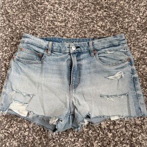 American Eagle Outfitters Women's Distressed Blue Jean Shorts